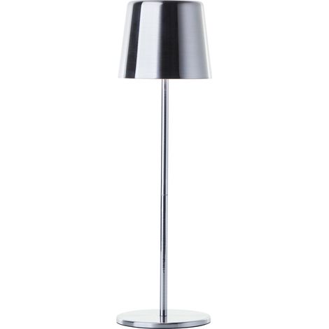 Lampe a poser d'extérieur - BRILLIANT - XAANA - Rechargeable - Chrome - LED - 2W - 160lm - CCT - DIM - USB - IP44 (1/5)
