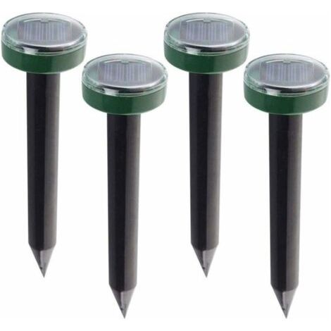 Dissuasori solari ultrasonici per topi campagnoli e parassiti da giardino, 4 pezzi, protezione naturale e sicura (1/4)