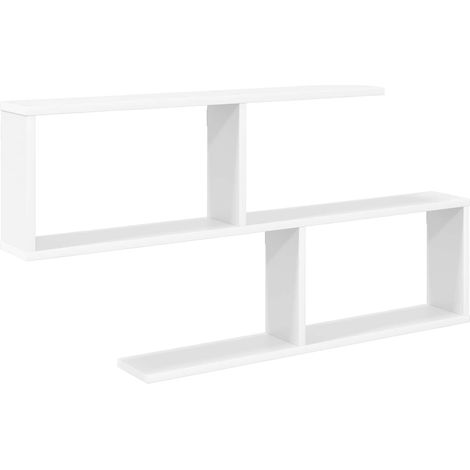 Scaffale da parete Bianco 100 x 12 x 50,5 cm vidaXL (1/5)