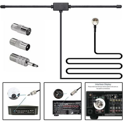 Antenne radio DAB/FM, antenne dipôle FM, connecteur audio pour récepteur stéréo (1/4)