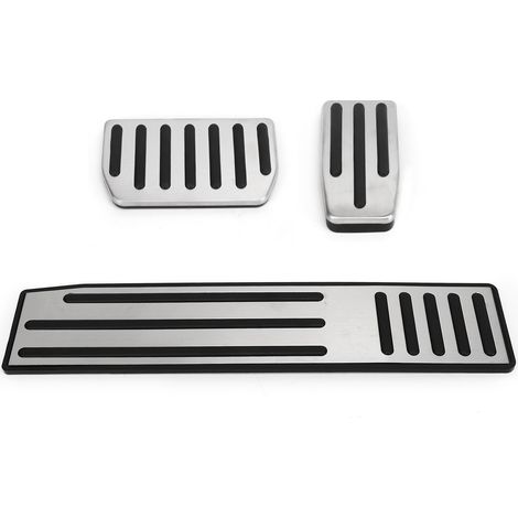 Ensemble de 3 pédales (accélérateur et frein) avec repose-pieds antidérapants en acier inoxydable et caoutchouc, de rechange pour Tesla Model SX (1/5)