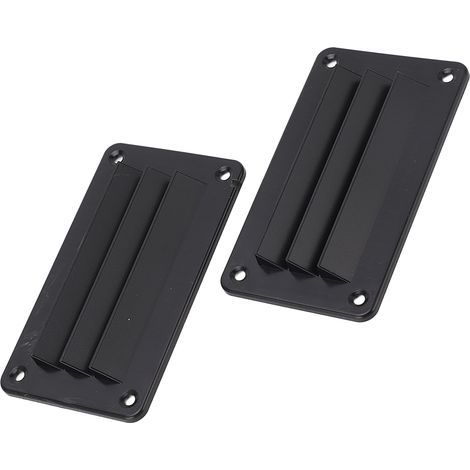 Persienne de Ventilation pour camping-car, 2 pièces, professionnelle, salle de bains, bureau, Grille de sortie, persienne pour bateau, Yacht, maison, noir (1/5)