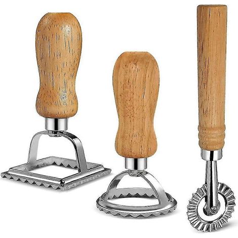 Ravioli-Teig-Set, Ravioli-Stempelmacher mit für Ravioli, Nudeln, Knödel, Lasa (1/4)
