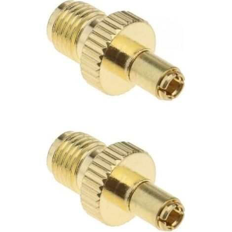 Adaptateur Rf Sma femelle vers Ts9 mâle, 2 connecteurs coaxiaux plaqués or pour antennes transmettant des appareils Wi-fi Lan sans fil (1/5)