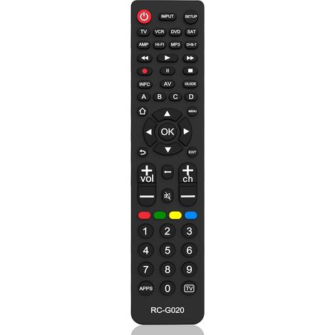 Universelle TV-Fernbedienung für alle TV-Marken, universelle Fernbedienung für DVDs und 8 weitere Geräte. (1/5)