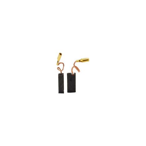 Juego de 2 carbones adaptables para Bosch. Dimensiones: 5 x 8 x 18 mm.