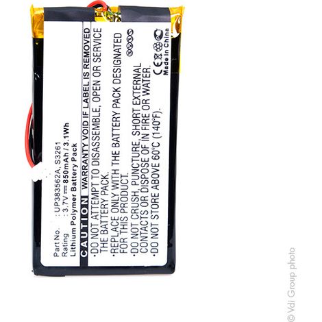 NX - Batterie téléphone, smartphone, GSM 3.7V 850mAh - B-8615ICF383461PA1371S3261UP383562AMP-PA01 (1/4)