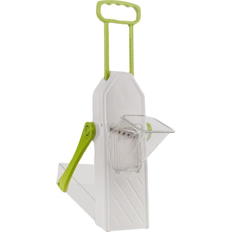 Trancheuse à légumes sûre, stable et de qualité alimentaire, avec 3 modes de coupe, pliable et multifonctionnelle, pour pommes de terre et oignons, vert émeraude (1/5)