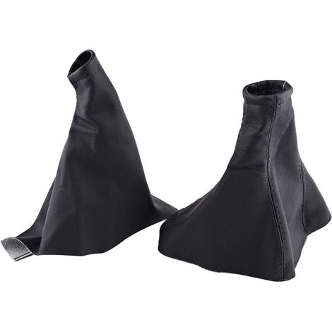 Soufflet de levier de vitesses Fydun + soufflet de frein à main, soufflet de levier de vitesses en cuir PU et soufflet de frein à main pour Corsa B 2001-2006 1993-2000 (1/5)
