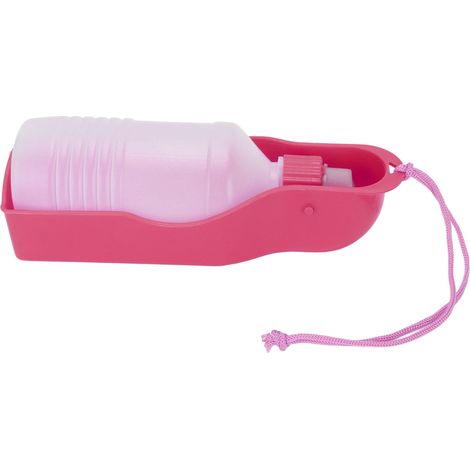 Bouteille d'eau pour chien de 300ml, distributeur automatique suspendu pour animaux de compagnie, pour chiens et chats, rose (1/5)