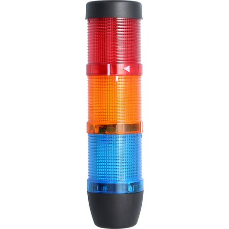 STEX24 Signalsäule blau-gelb-rot, 50mm, 24V AC/DC, LED-Dauerlicht SS50-OB3/24 103 MaßeLänge210,0mm, Durchmesser 50,0mm - 1 Stück (1/2)