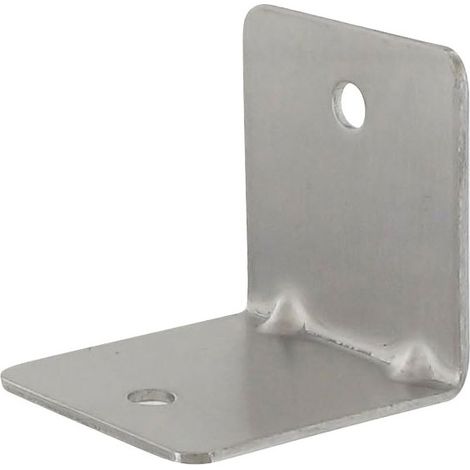 Équerre d'assemblage carrée inox 304 – Pour panneaux jusqu'à 10 mm – Épaisseur 2 mm – Dimensions 52x52 mm – Résistance à la corrosion