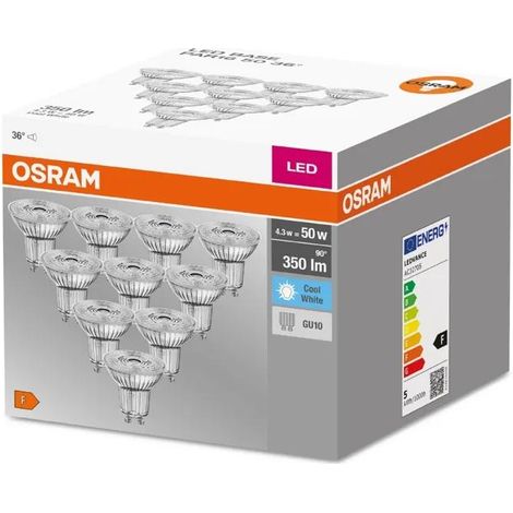 Osram LED-Lampe GU10 4,3W Transparent 4000K