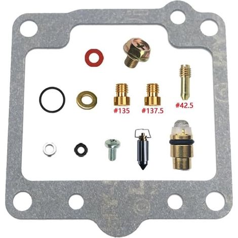 Vergaser Reparatursatz für SP400 1980 400cc 4-Takt Motorrad Basic Kit Passend für SP400 Einzylinder Messingdüsen Nitril-Dichtungen POM-Teile kraftstoffbeständig OEM-Spezifikatio