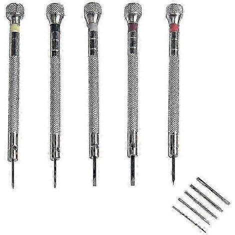 Coffret de 5 tournevis d'horloger et de bijoutier avec 5 embouts de rechange - XN (1/5)