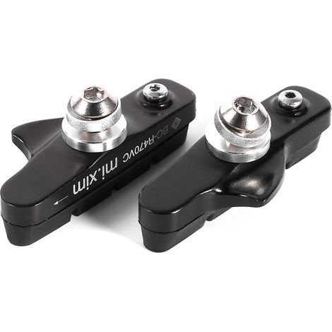 2 patins de frein en alliage d'aluminium pour vélo de route/VTT (noirs) (1/3)