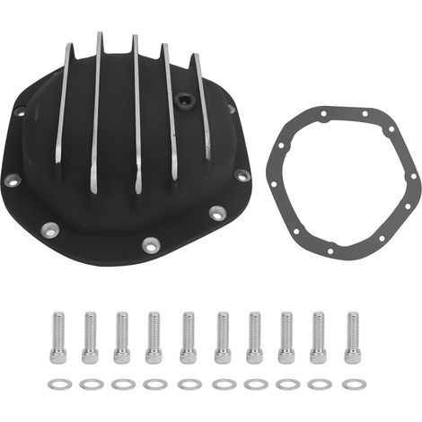 H50720016 Vorder-/Hinterachs-Differentialdeckel aus poliertem Aluminium für F-100 Dana 44, Schwarz (1/5)