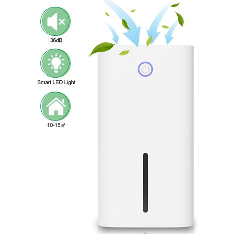 SWANEW Deumidificatore elettrico dell'aria 300 ML/giorno serbatoio dell'acqua 850ML. deumidificatore silenzioso portatile dell'aria (300ML - 15㎡) (1/5)