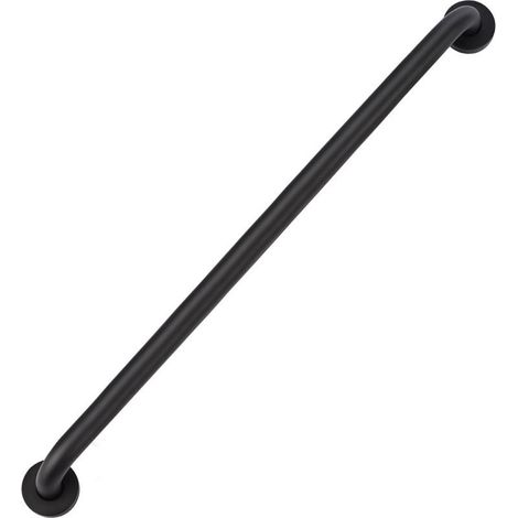60 cm Barre D'appui Salle de Bain, Antidérapante en Acier Inox 201 Barre D'appui de Sécurité Noir Huilé Main Courante pour Baignoire WC Cuisine Chamb (1/5)