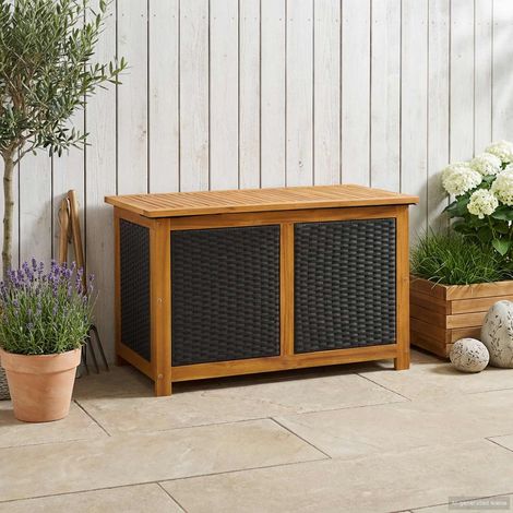vidaXL Scatola di Stoccaggio per Giardino 185 L 90 x 50 x 56 cm (1/5)
