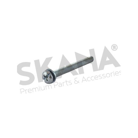 Kettenspannrolle M5 x 46 mm für Kettensäge, montiert mit Flachscheibe. Herkunft: Stiga.