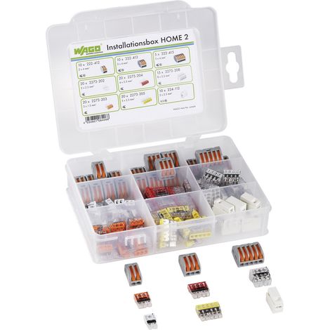 WAGO 887-001/2011-1300  Verbindungsklemmen-Sortiment flexibel: 1.5-4 mm² starr: 1.5-4 mm²  125 Teile (1/3)