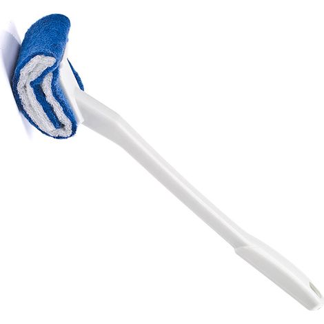 Scopino per WC con setole morbide e antigraffio, dal design curvo per una pulizia profonda sotto il bordo. (1/5)