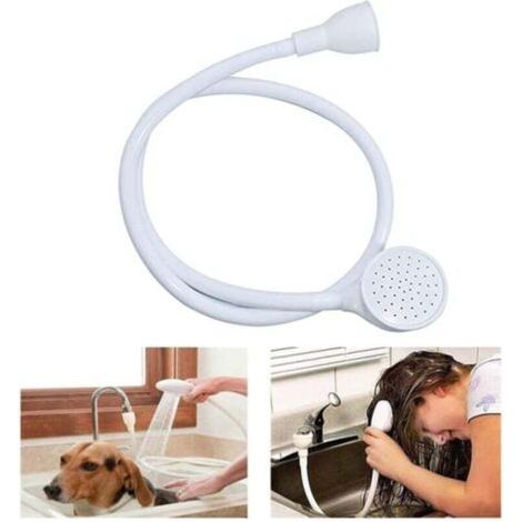 Pulvérisateur de robinet portable pour évier, 110 cm de long, pour shampoing, pommeau de douche, pour le bain de bébé, la douche des animaux, le lavage des cheveux et le rinçage des légumes.