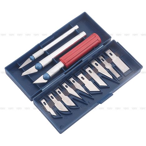 Ensemble de 13 outils de précision multifonctions pour loisirs créatifs : scrapbooking, pochoirs pour tombes, rasoir de précision