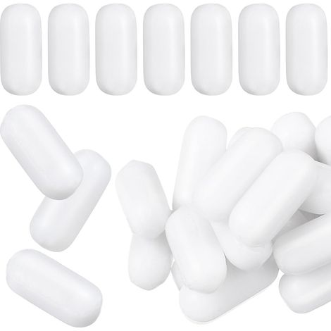 25pcs Tiges de Mélange Magnétique en Ptfe Blanches pour Laboratoires Chimiques Agitateurs Pratiques Réduisant Friction et Usure pour Recherche en Chimie (1/5)