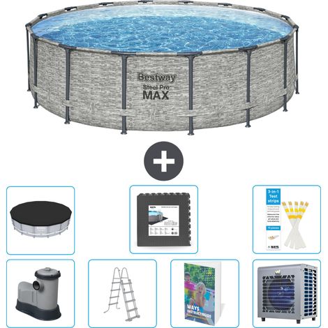 Bestway Bestway Steel Pro MAX Ronde - 488x122 cm - 8-pièces  S538 (1/4)