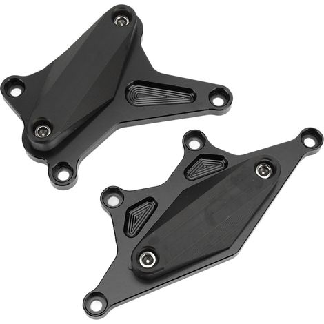 Protecteur de carter moto bavette anti-chute CB500F CB500X 2013-2020 Noir, patins de protection moteur remplacement, accessoire robuste pour cadre, kit de sécurité moto. (1/5)