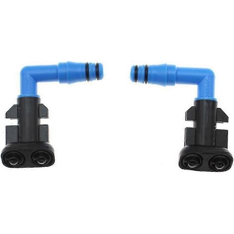 Actionneur de nettoyage de gicleur de lave-phares avant, en plastique noir et bleu, pour Saab 9-3 (2004-2011) et 9-3X (2010-2011), 1 paire (1/5)