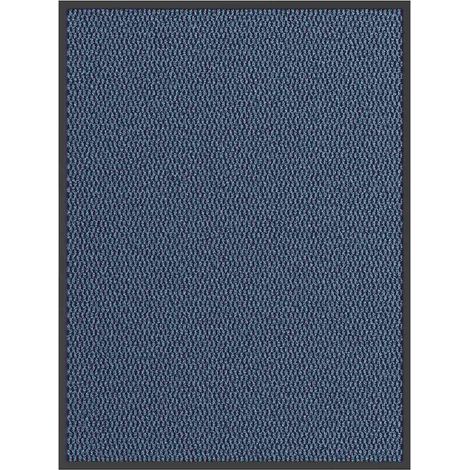 Zerbino antiscivolo assorbente blu per interni ed esterni 90 x 120 cm in polipropilene blu 020058120