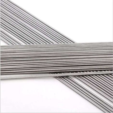 QORVA-20 fils d'aluminium basse température, fil TIG, fil d'aluminium, 3,2 x 330 mm - Électrodes de soudage à l'arc en acier inoxydable - Emballage blister de baguettes revêtues (20 pièces)