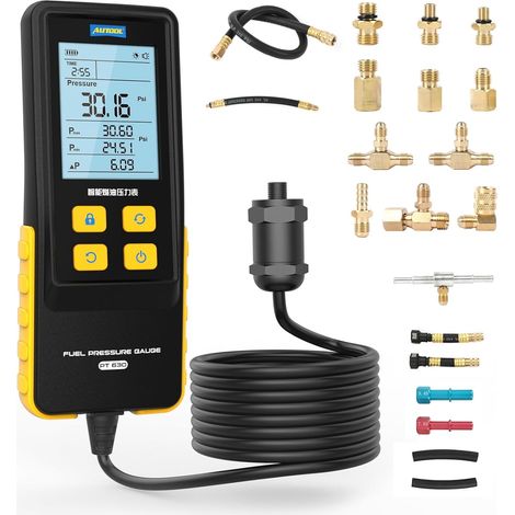 Fuel Pressure Gauge PT630 Fuel Pressure Test Kit 0-426PSI 029bar for Petrol Engine Fuel Pressure Test (1/5)