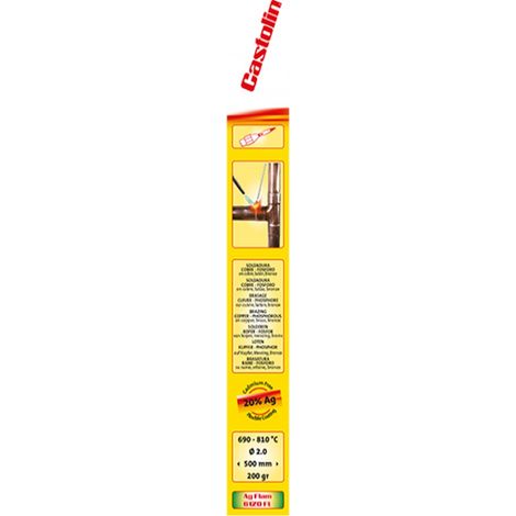 6120 BL1 15 Varilla Soldar 20% Plata (1 uds) Castolin