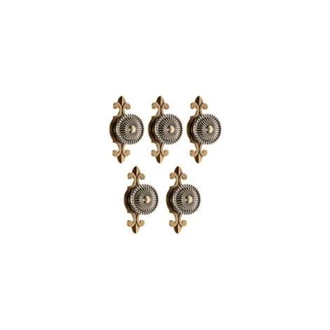 LAN Poignées anciennes pour tiroirs, placards de cuisine, boutons de meubles - laiton antique (1/5)
