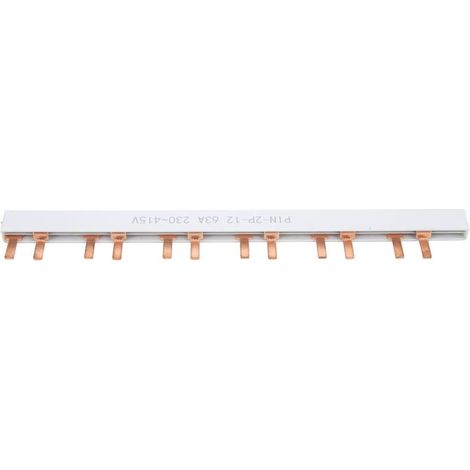 2P 12-way copper pin distribution busbar, for home, hotel, school (1/5)
