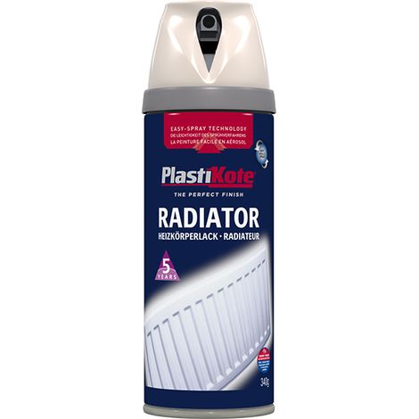 PlastiKote Twist & Spray Radiator Paint in Magnolia – 400ml
