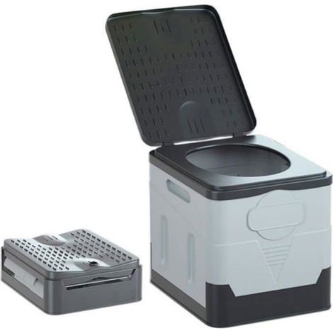 Toilettes portables pour camping, pot de toilette pliable pour adulte, seau de toilette de voiture, supporte jusqu\'à 15108 (1/3)