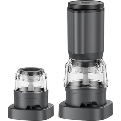 Moulin à poivre électrique avec grosseur réglable, rechargeable (1/5)