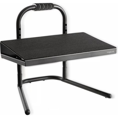 LogiLink EO0007 poggiapiedi ergonomico nero regolabile