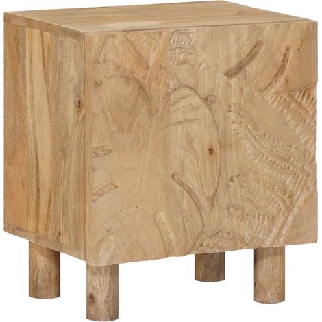Armario de noche hecho a mano Madera Teak Marrón vidaXL (1/5)