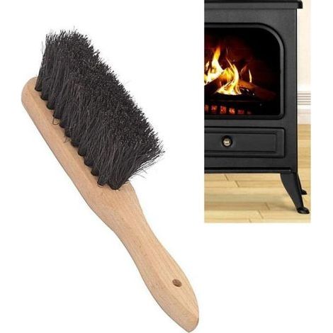 Kaminbürste, Holzgriff, Bürstenkopfform, Kamin, Feuerstelle, Schornsteinbürste, Reinigungswerkzeug (2 Stück) (1/5)