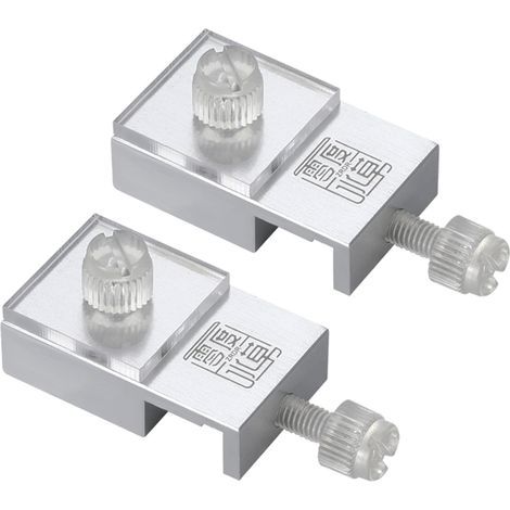 Clip de fixation pour filet anti-saut, 2 unités, alliage d'aluminium, accessoire de montage sécurisé pour la protection des poissons.-AquaForge