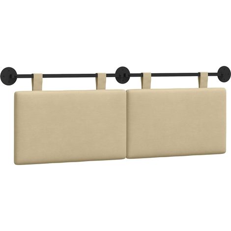 Maison Exclusive - Testiera sospesa Grigio Verde Chiaro Tessuto in Cords