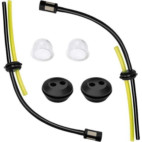 Kit de 2 filtres pour conduite de carburant, conduites de réservoir pour débroussailleuse, remplacement universel pour conduite de carburant, poire d'amorçage, tube de joint, pour débroussailleuse, tr