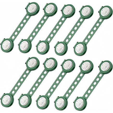 Lot de 10 serrures pour tiroir pliable pour enfant, serrure de porte d'armoire de , serrure de réfrigérateur à main anti-pincement – Vert (1/5)