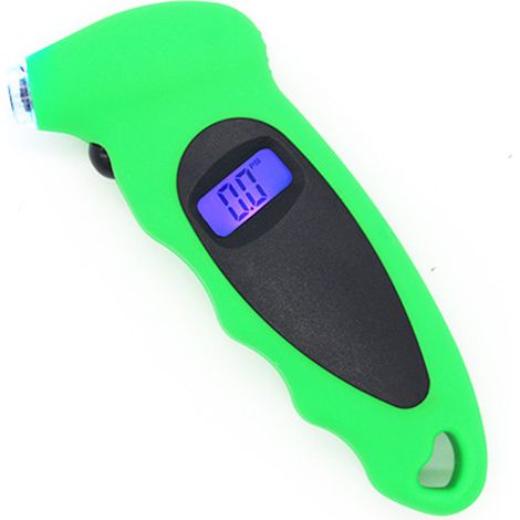 Manomètre numérique de pression des pneus, écran LCD rétroéclairé avec poignée antidérapante, conception compacte et portable pour une mesure précise, LED avec lampe torche pour voiture (1/5)
